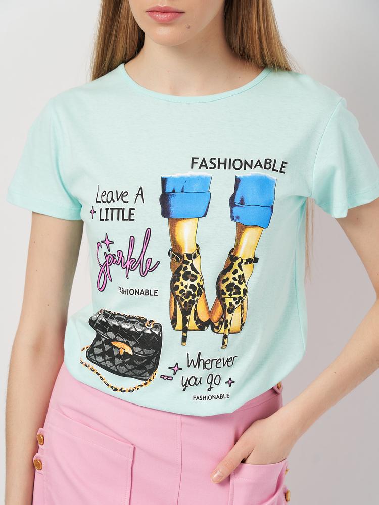 Футболка женская Frekans 73-1029х92 XL Бирюзовый (25737056)