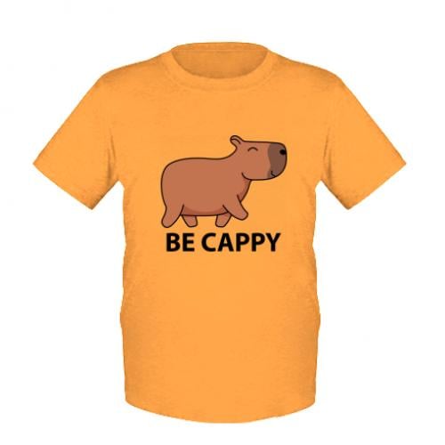 Футболка детская Капибара Be Cappy 140 см Оранжевый (13450932-9-184883-M)
