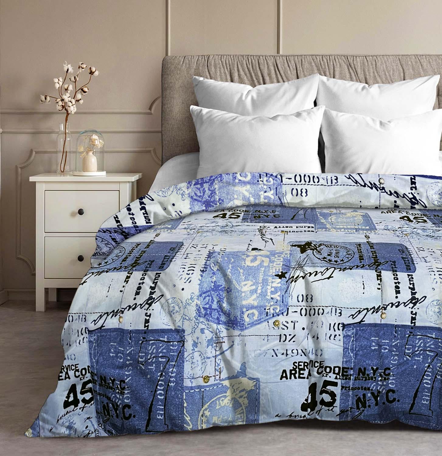 Пододеяльник бязевый Zastelli 25127 175х210 см Синий (14755)