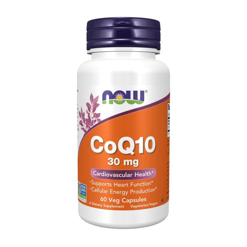 Коэнзим Q10 NOW CoQ10 30 mg 60 вер. капс.