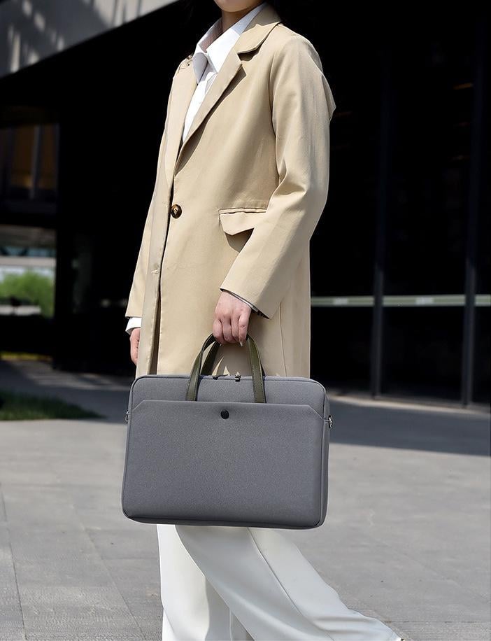 Сумка для ноутбука 17-17,3" або документів велика протиударна Сірий (IBN047S) - фото 10 Сумка для ноутбука 17-17,3" або документів велика протиударна Сірий (IBN047S) - фото 10