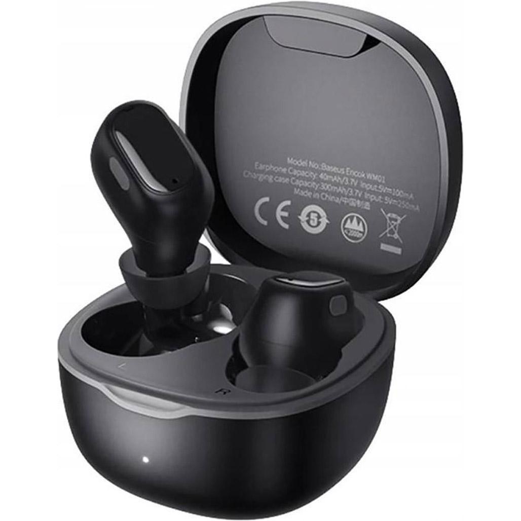 Наушники Baseus True Wireless Earphones WM01 Black (NGWM01-01)