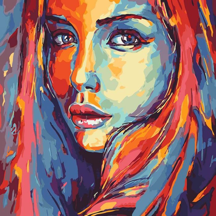 Картина по номерам Яркий силуэт 2 40х40 см (KHO2649)