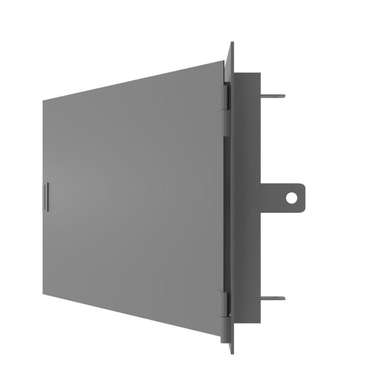 Люк антивандальний стіновий з вухом для навісного замка сталевий ревізійний 400х400 мм Лсв-44 Сірий (2080538758/К0547) - фото 1 Люк антивандальний стіновий з вухом для навісного замка сталевий ревізійний 400х400 мм Лсв-44 Сірий (2080538758/К0547) - фото 1