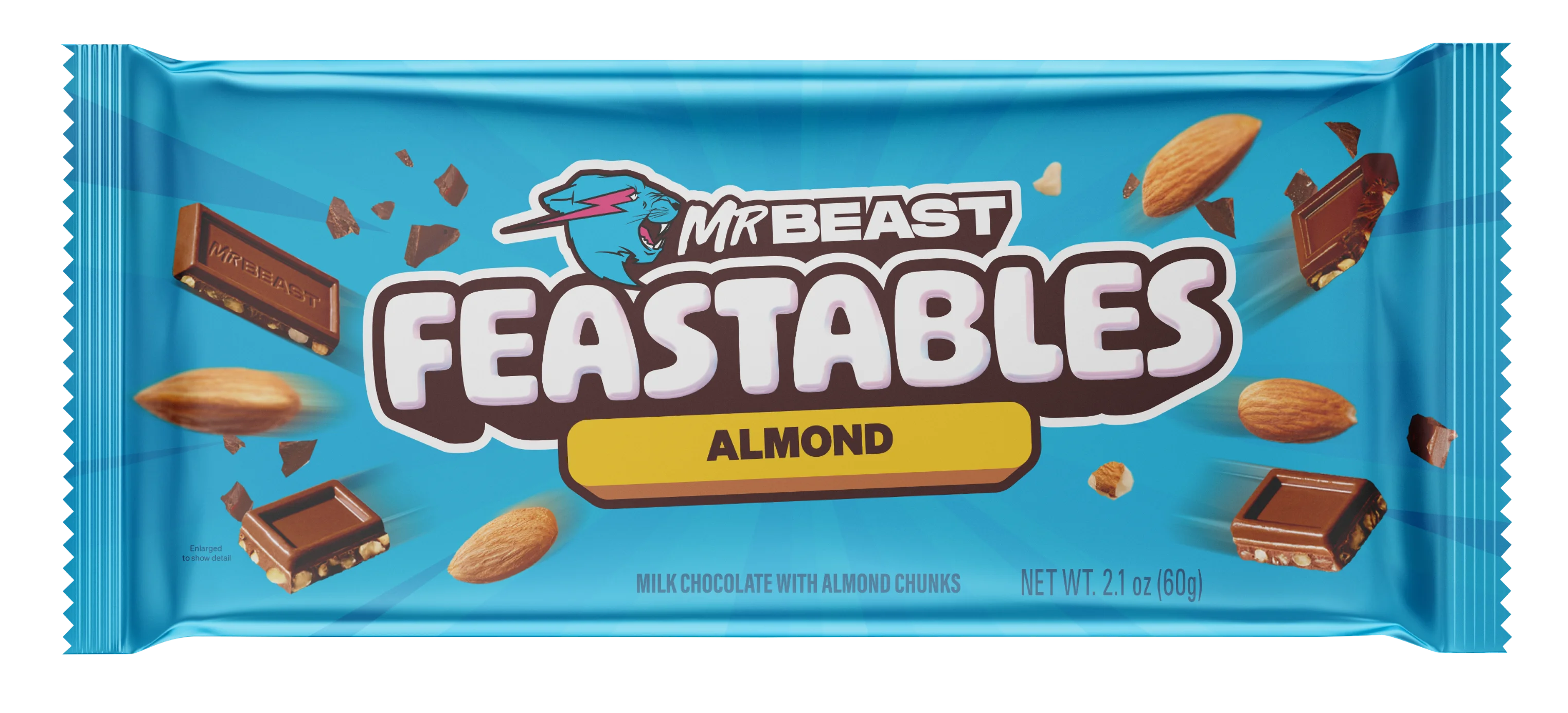 Шоколад Feastables Mr Beast Bar Almond Chunks 60 г (gbsfgbvdxf)