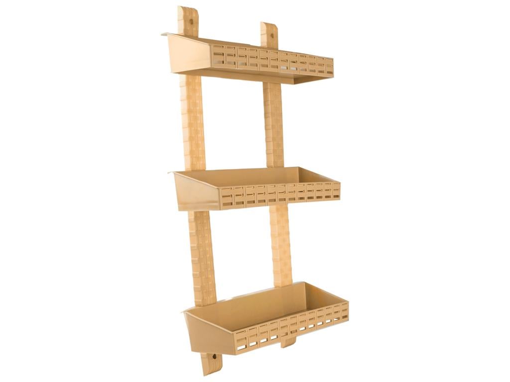 Полиця пряма Rotange 58х30х11 см Бежевий (MCS-BK123-1)