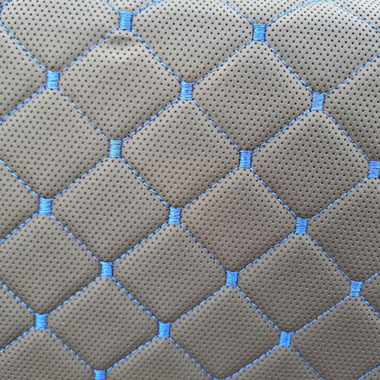 Органайзер автомобильный в багажник с перфорированной эко-кожи S 35x30x30 см Черный с синим (4279339e) - фото 2 Органайзер автомобильный в багажник с перфорированной эко-кожи S 35x30x30 см Черный с синим (4279339e) - фото 2