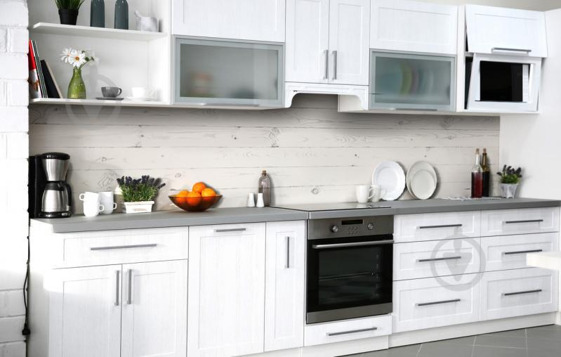 Скинали на кухню Zatarga «Шлифованная доска» 600х3000 мм виниловая 3Д наклейка кухонный фартук самоклеящаяся