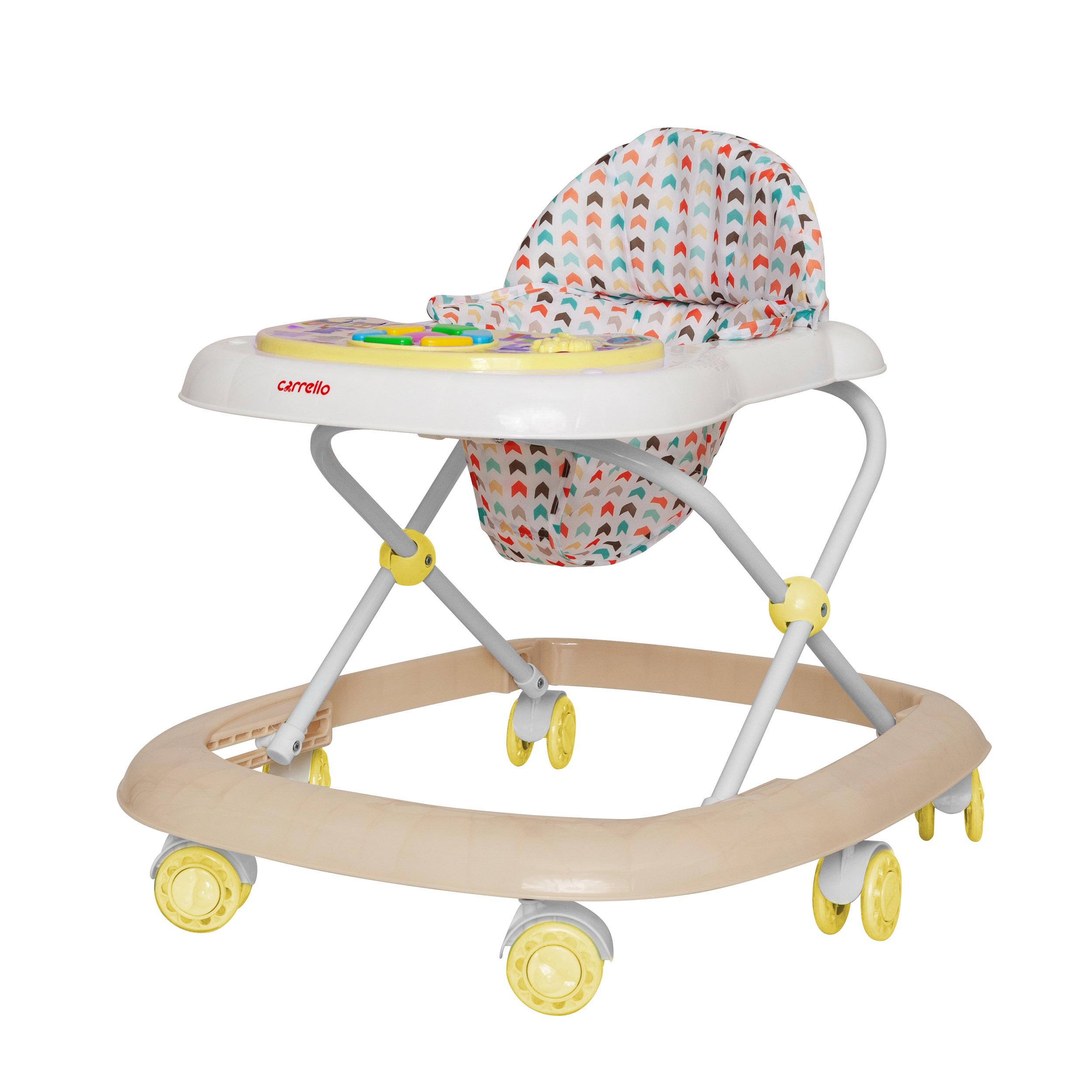 Ходунки дитячі Carrello Amico з музичною панеллю та регулювання по висоті Yellow (720125)