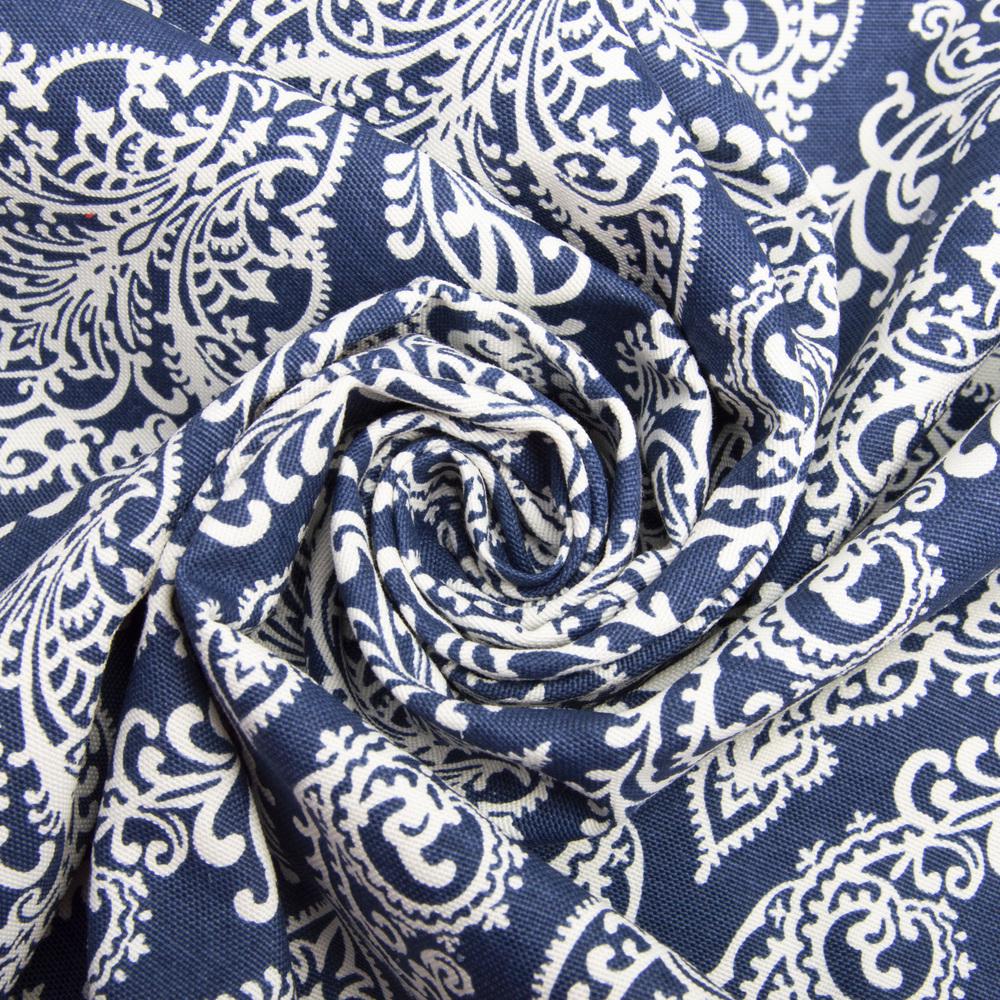 Тканина декоративна Стамбул з водовідштовхувальним просоченням V-006 Темно-синій (24130)