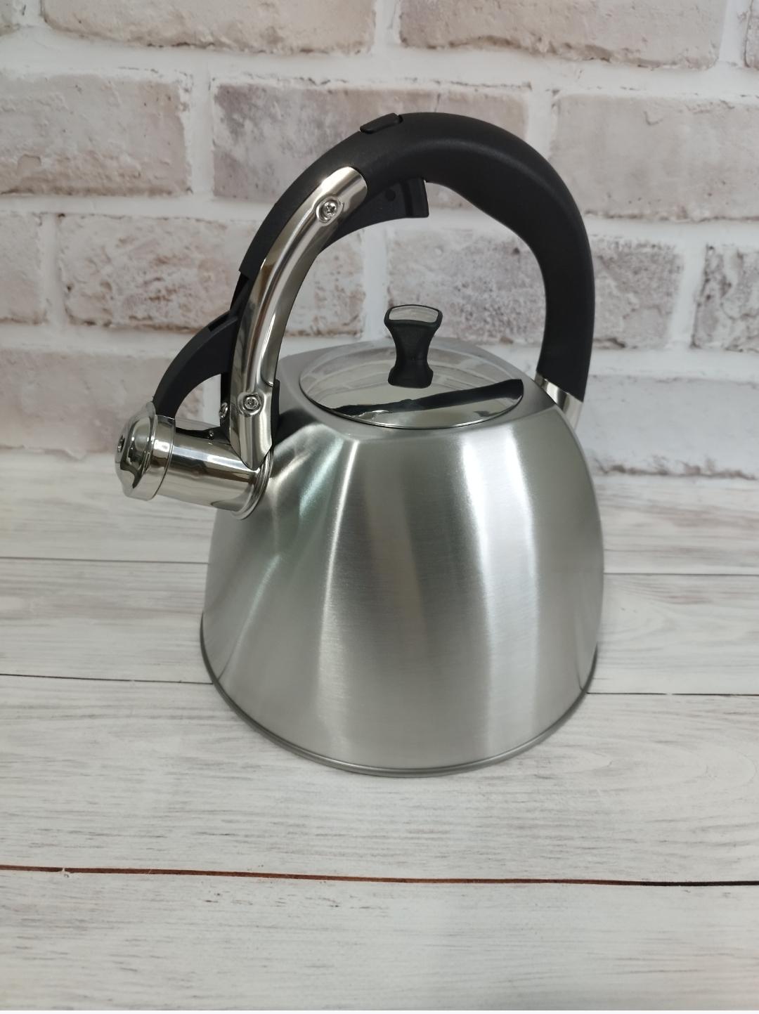 Чайник Maestro MR1333S со свистком нержавеющая сталь 2200 мл (14525801)