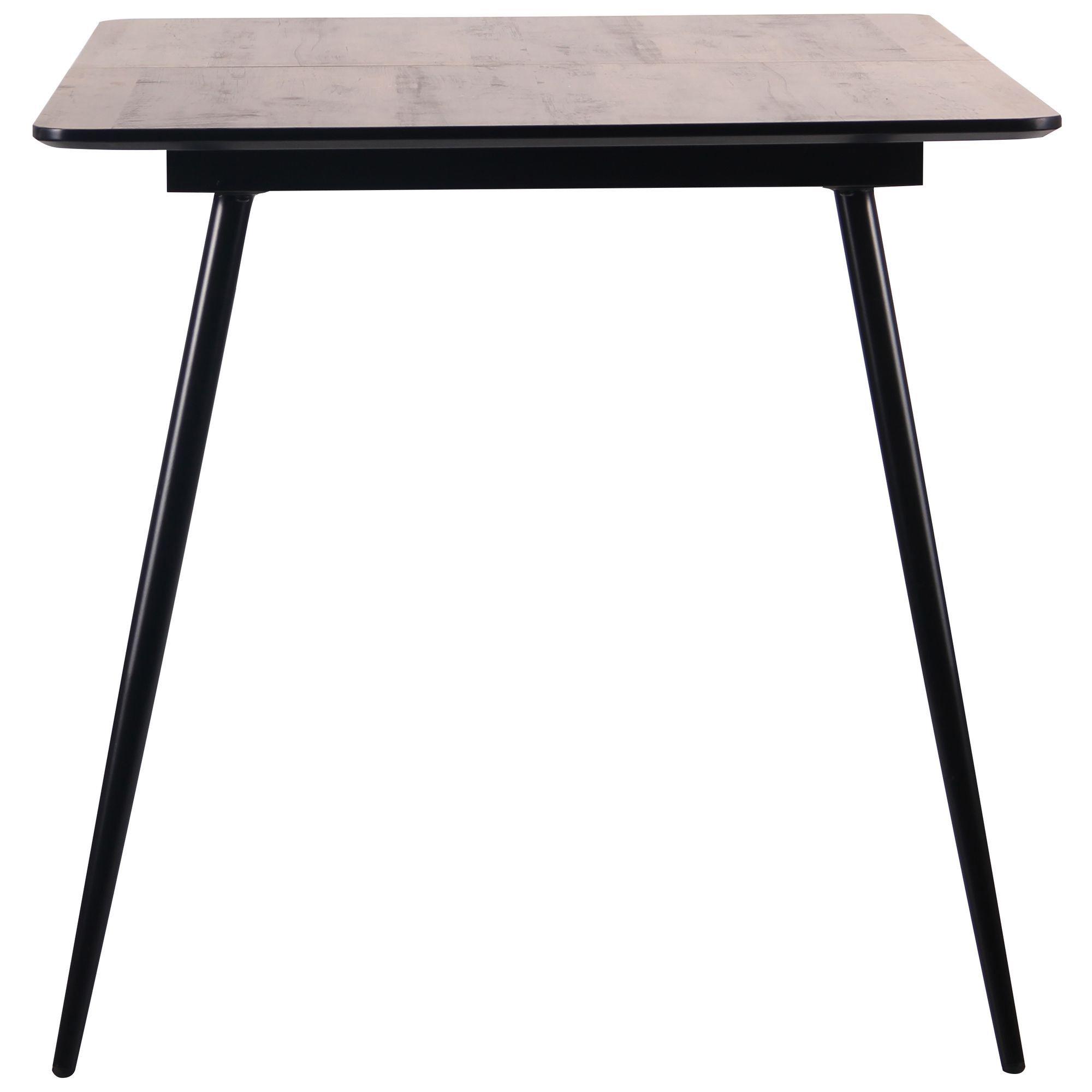 Стіл обідній AMF Holding Orlando 760х1200+400х800 розкладний Чорний/Дуб шервуд - фото 4 Стіл обідній AMF Holding Orlando 760х1200+400х800 розкладний Чорний/Дуб шервуд - фото 4