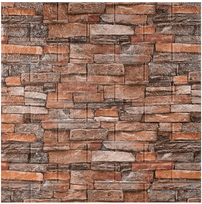 3D-панель декоративна самоклеюча під камінь полум'я 700x770x4 мм (BPN4-058) - фото 1 3D-панель декоративна самоклеюча під камінь полум'я 700x770x4 мм (BPN4-058) - фото 1