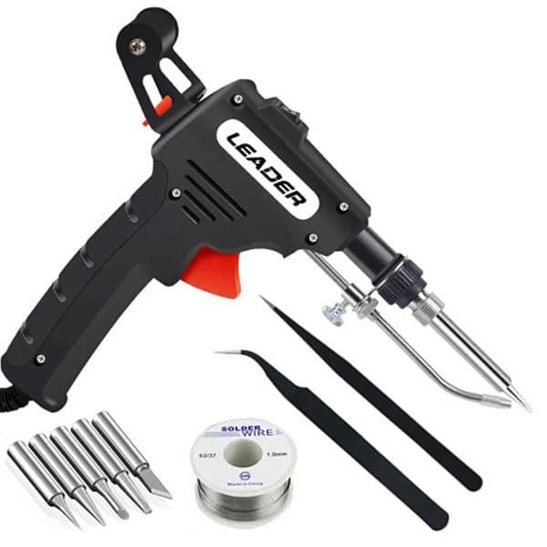 Паяльник 80W LEADER з механічним приводом подачі припою (30365176)