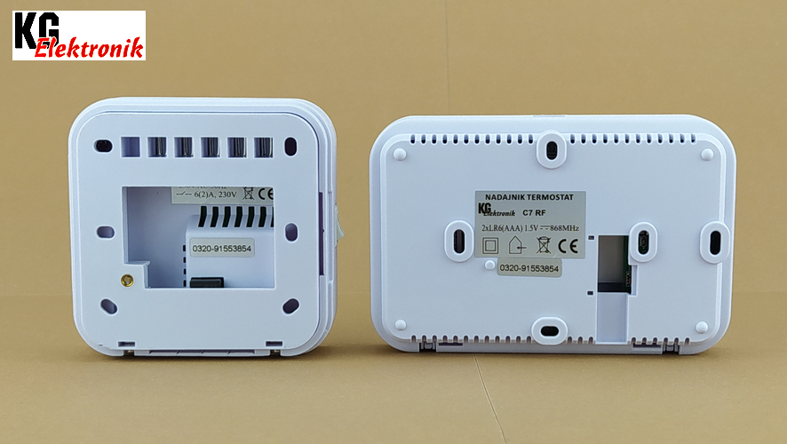 Програматор температури KG Elektronik C7 RF безпровідний тижневий (28414708) - фото 4