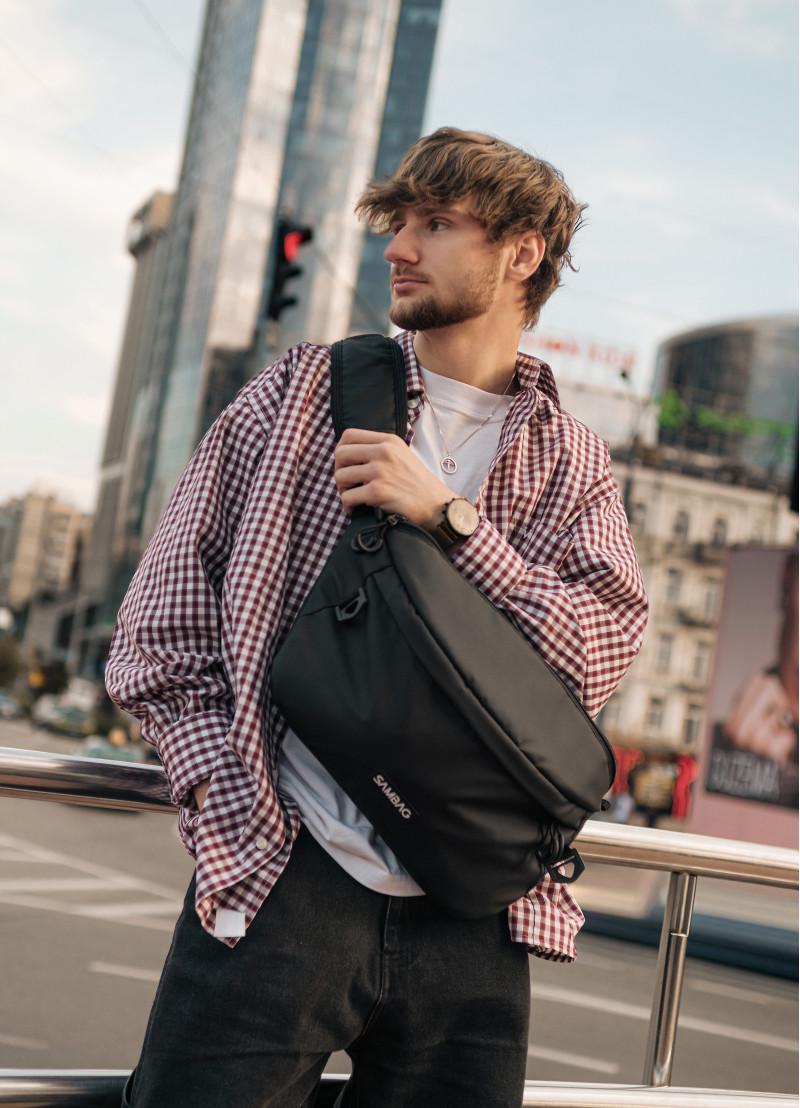 Сумка-бананка мужская под ноутбук Sambag Urban Laptop 46×26 см (51411064m)