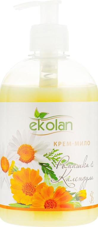 Крем-мыло жидкое Ekolan Ромашка & Календула с дозатором 500 г (18106)