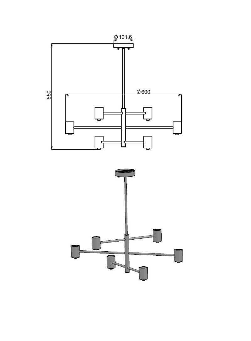 Люстра Pointer (24921-1) - фото 2 Люстра Pointer (24921-1) - фото 2