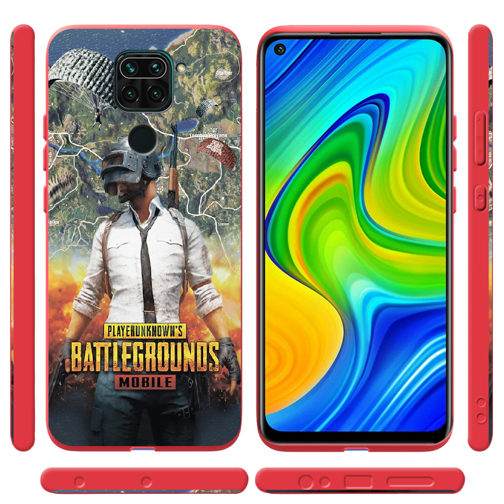 Чехол с рисунком Boxface Xiaomi Redmi Note 9 PUBG Mobile Красный силикон (39801-up2309-41193) - фото 2