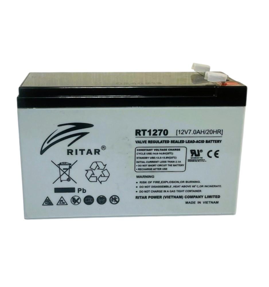 Аккумулятор Ritar RT1270 12V 7 Ah 20hr с клапанной регулировкой для ИБП (2246502738) Аккумулятор Ritar RT1270 12V 7 Ah 20hr с клапанной регулировкой для ИБП (2246502738)