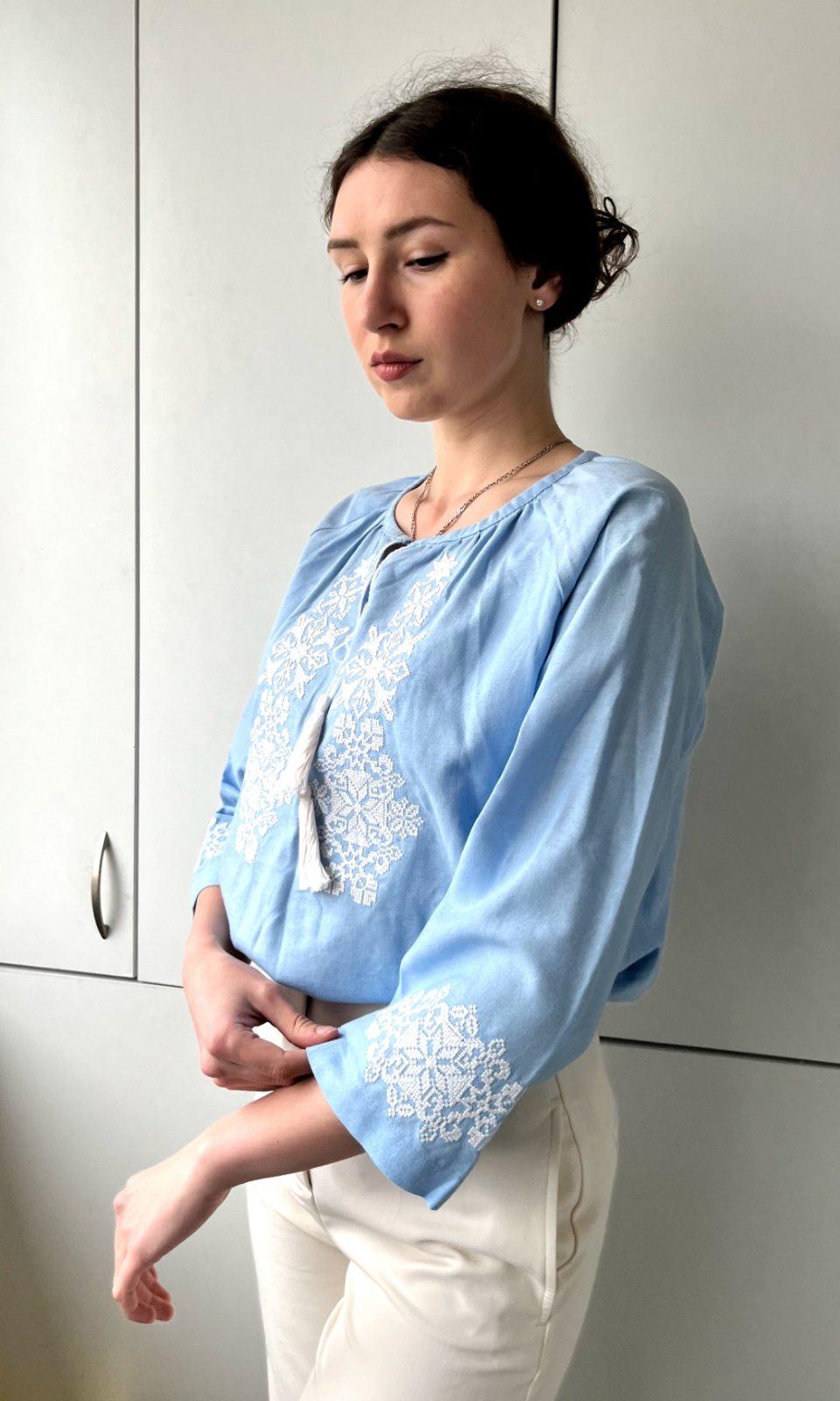 Вышиванка женская Нежность XL Голубой (11450323)