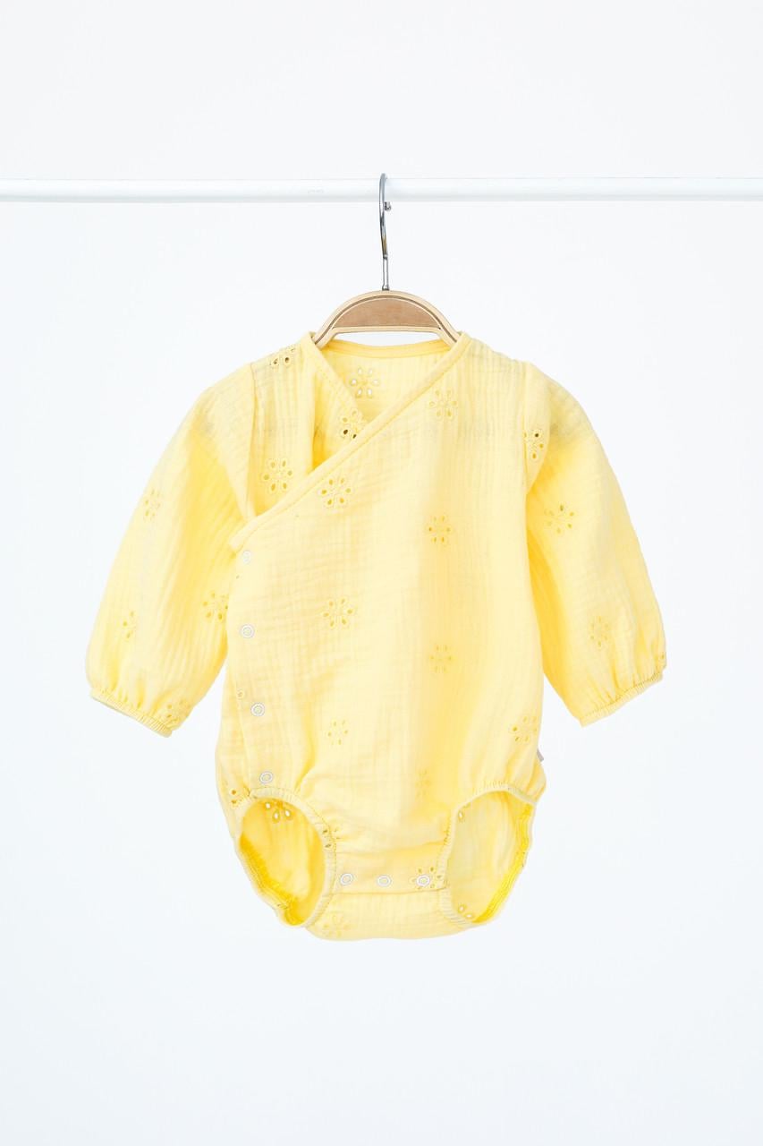 Боді дитячий Mag Baby Milly мусліновий 86 см 12-18 міс. Лимонний (2552283993) Боді дитячий Mag Baby Milly мусліновий 86 см 12-18 міс. Лимонний (2552283993)