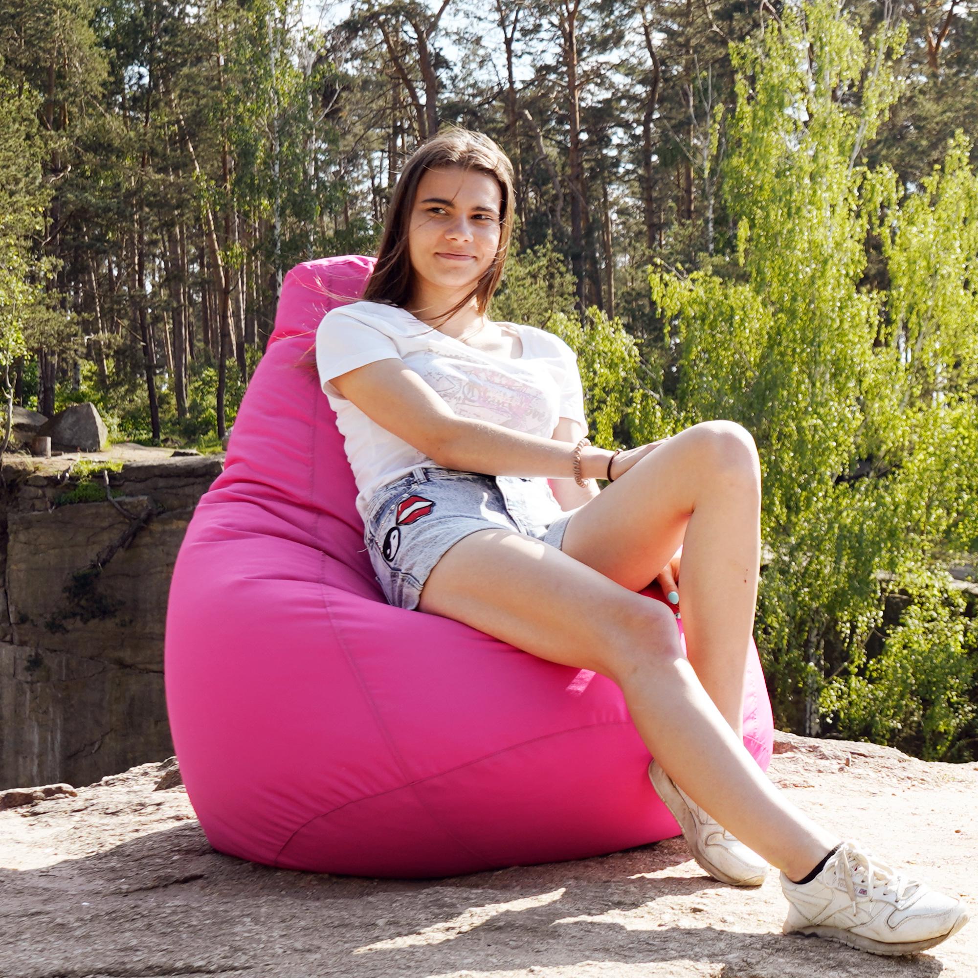 Кресло-мешок iQmebel Груша стандарт+ оксфорд Розовый - фото 3 Кресло-мешок iQmebel Груша стандарт+ оксфорд Розовый - фото 3