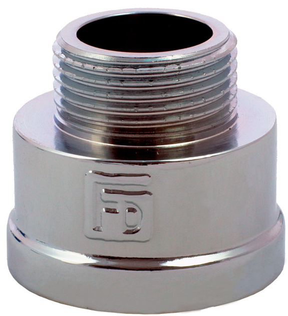 Переходник FADO Srl 1/2"x3/8" ВЗ хромированная латунь (TK-P03C)
