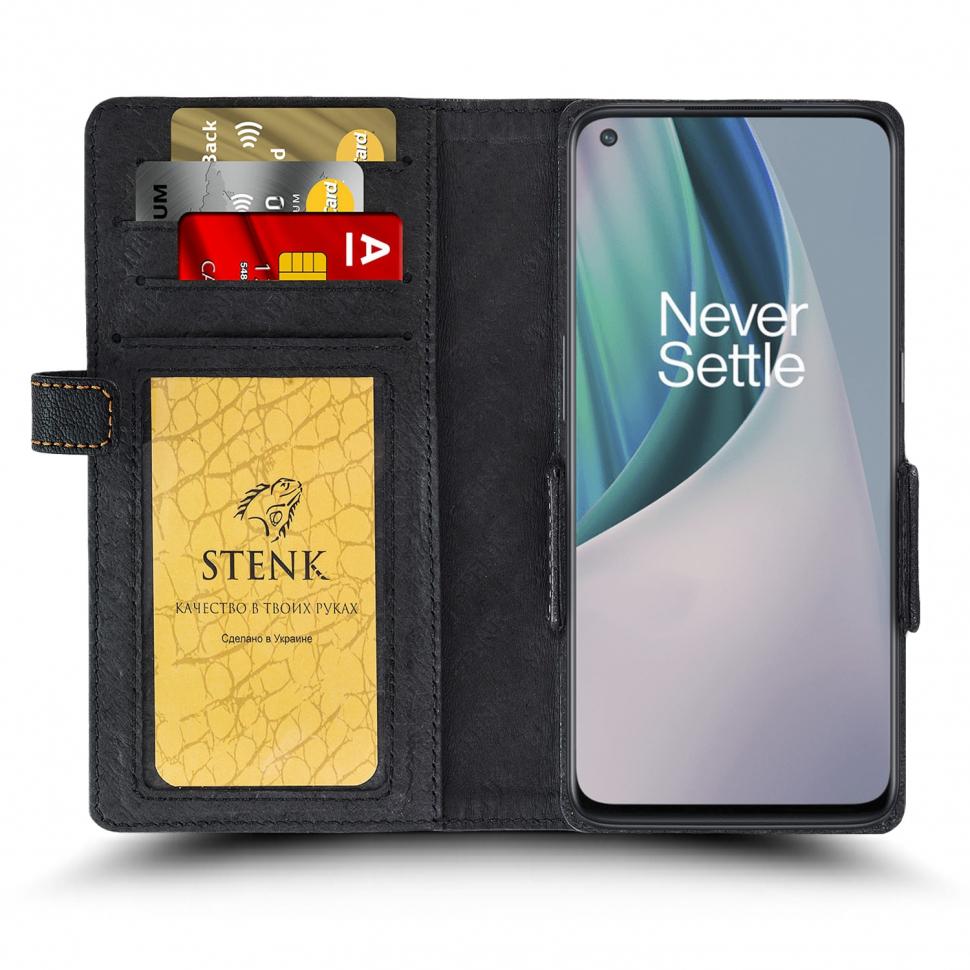 Чохол книжка Stenk Wallet для OnePlus Nord N10 Чорний (68341)