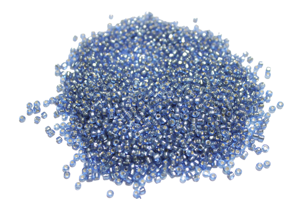 Бисер мелкий Deluxe 36 12/0 100 г Голубой