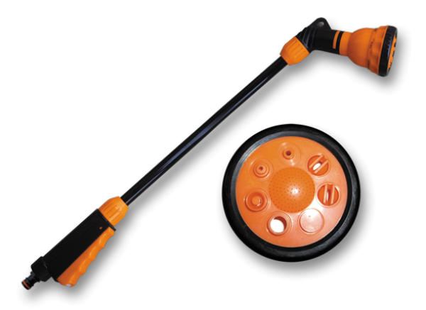 Ороситель ручной Bradas BLACK LINE QUICK STOP 7 режимов 65 см (ECO-4444)