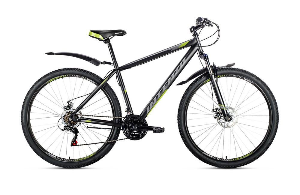 Велосипед горный Intenzo Forsage 650B MTB LockOut 27,5" 19" Черно-зеленый (04795705)