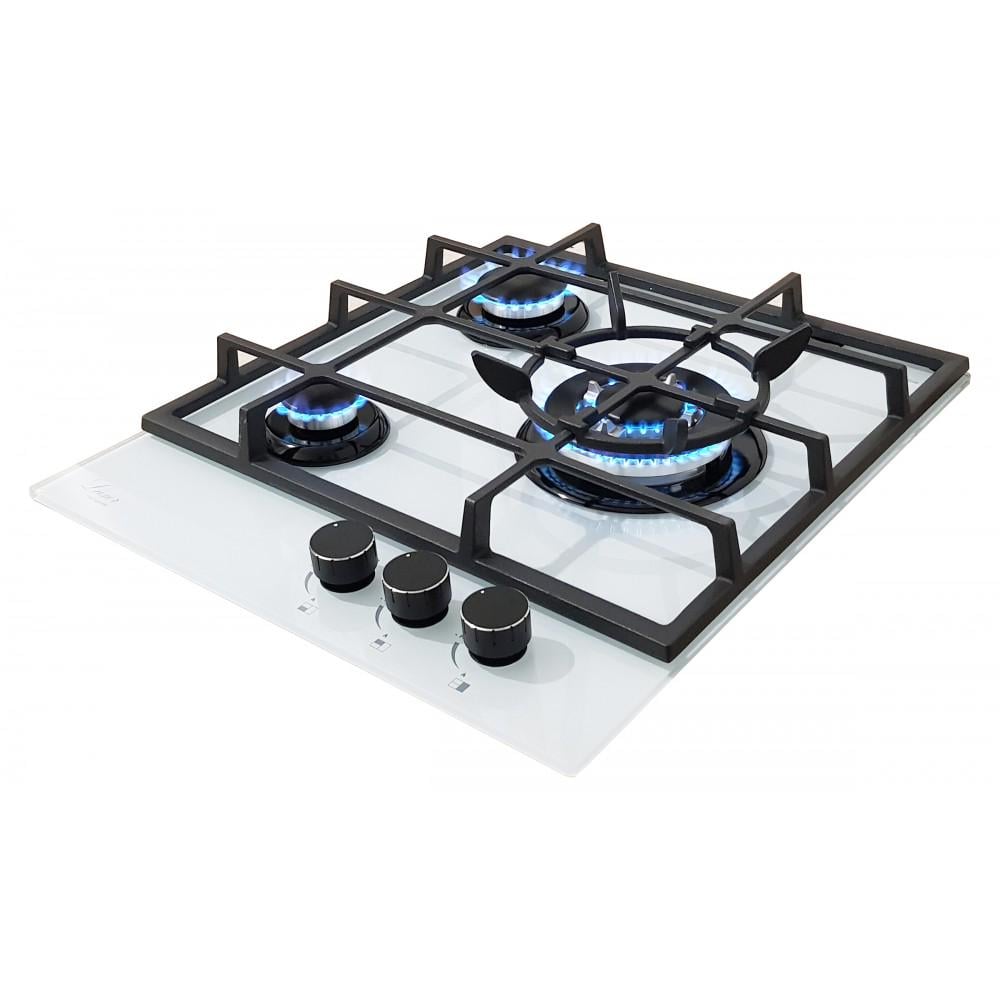 Варильна поверхня газова Luxor Luxor RG 458 Blütenweiß WH BK з підставкою для Wok (26442073) - фото 4 Варильна поверхня газова Luxor Luxor RG 458 Blütenweiß WH BK з підставкою для Wok (26442073) - фото 4