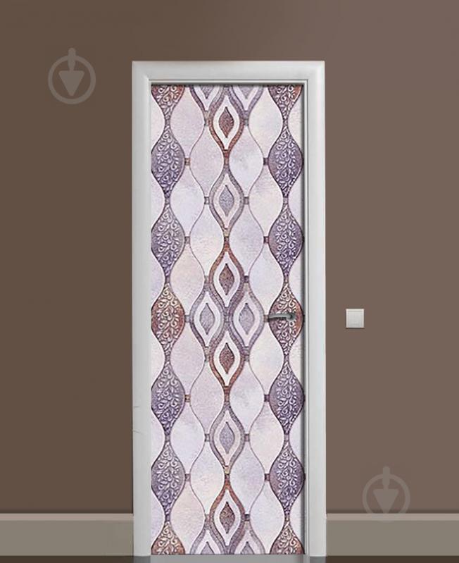 Наклейка на дверь Zatarga «Плавность бытия» 650х2000 мм виниловая 3Д наклейка декор самоклеящаяся