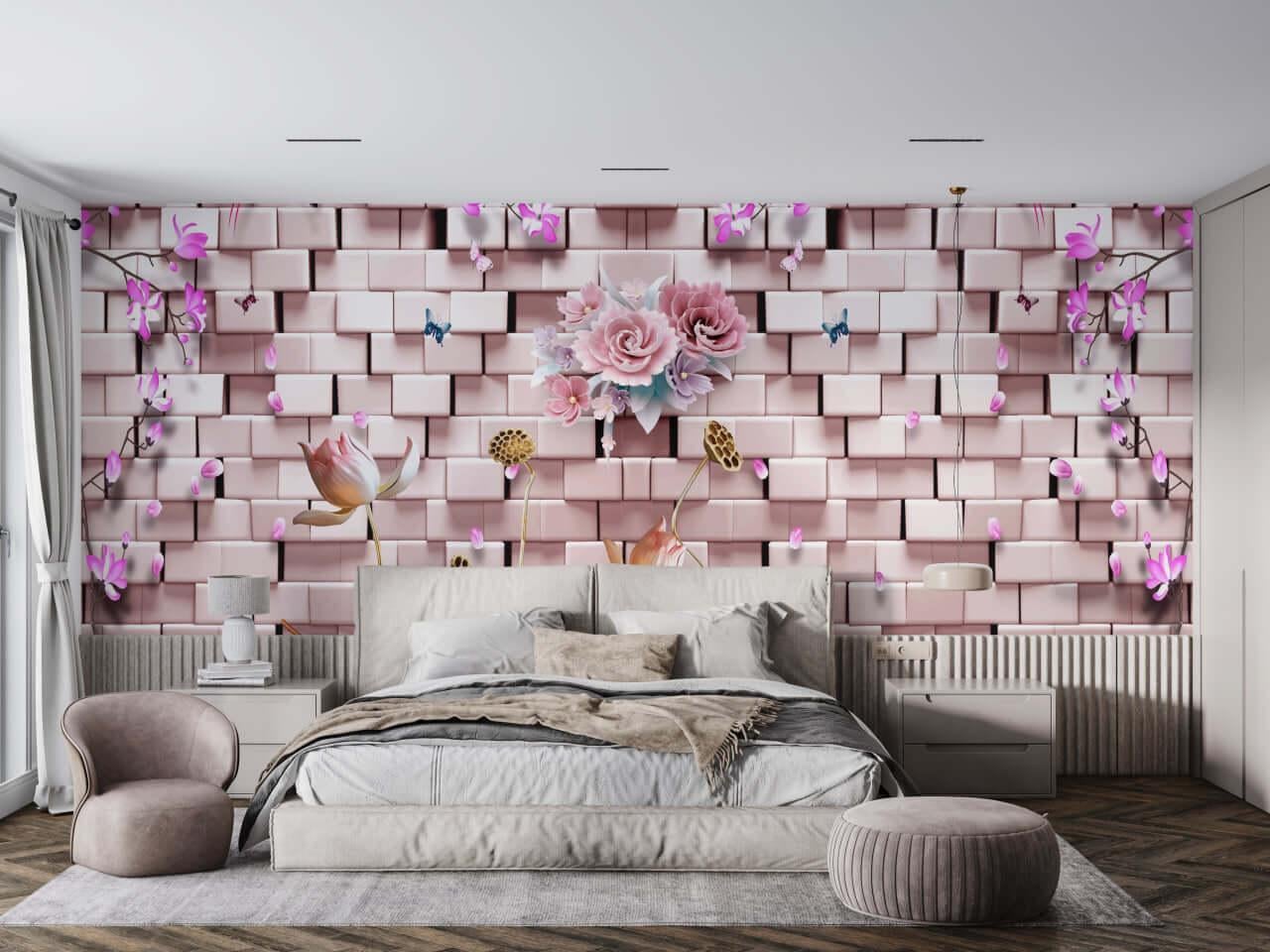 Фотообои флизелиновые Styleo Print-walls 3D Розовая сказка 0104 300х200 см (Pw-0104)