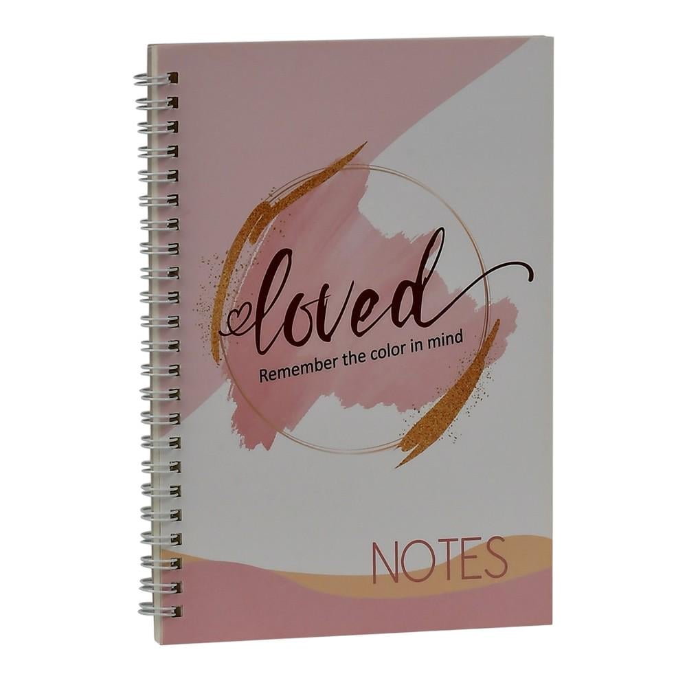 Блокнот на спирали Stenson WW01540ST Notes А5 58 листов в линию Разноцветный (25441909)