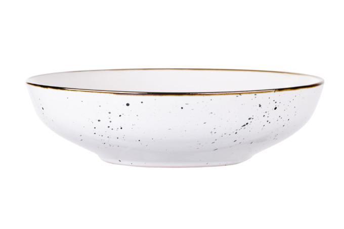 Тарелка глубокая Ardesto Bagheria d 20 см керамика Bright White (AR2920WGC)