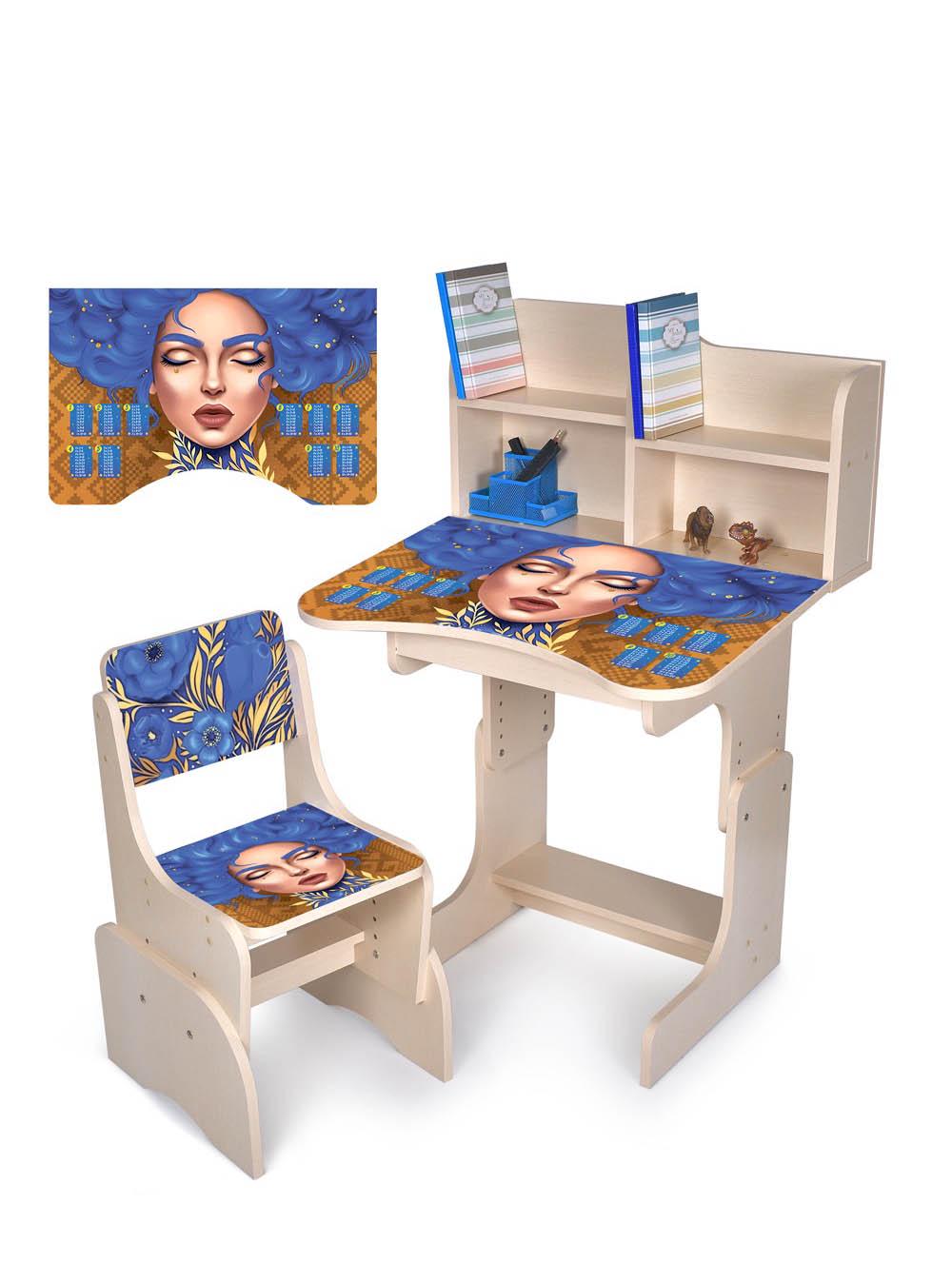 Парта со стулом детская деревянная Bambi N 2071-6-2 Бежевый (6903317691975) - фото 2 Парта со стулом детская деревянная Bambi N 2071-6-2 Бежевый (6903317691975) - фото 2