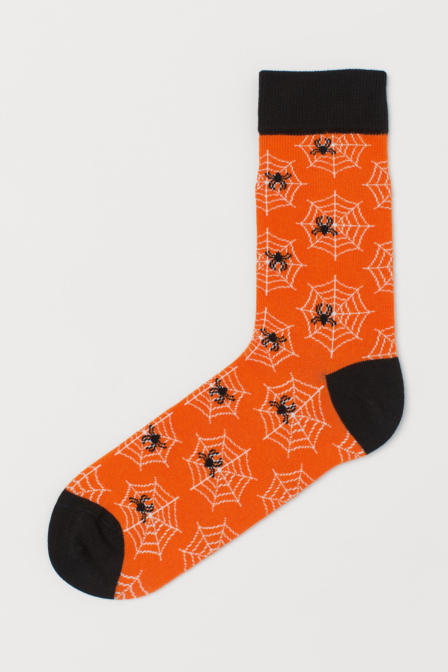 Носки H&M р. 40-42 Черно-оранжевый (31058429760)