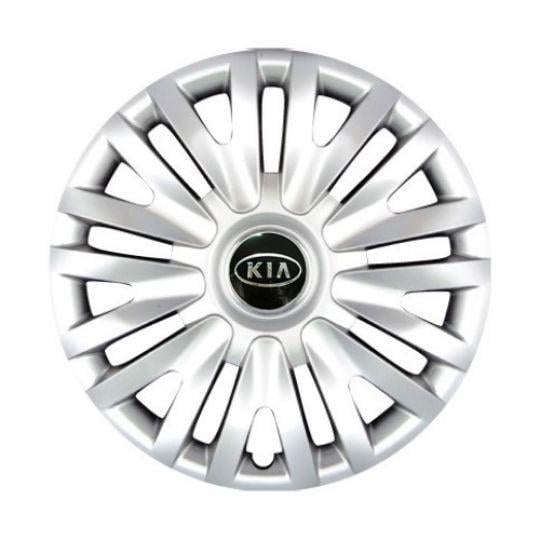 Автомобильные колпаки SKS 313 R15 с логотипом Kia 4 шт. Серебристый