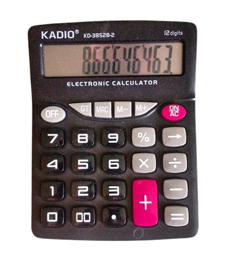 Калькулятор электронный Kadio KD3852B2 с 12-разрядным LCD дисплеем (1662)