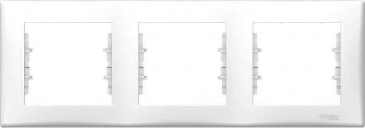 Рамка Schneider Electric SDN5800521 Sedna 3 поста пластик Белый (11485786)