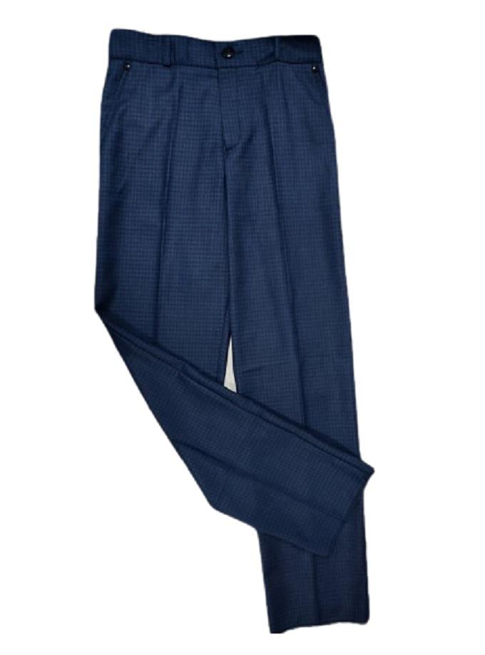 Брюки школьные для мальчика Suzie в клетку 134 см Синий (456701_134)