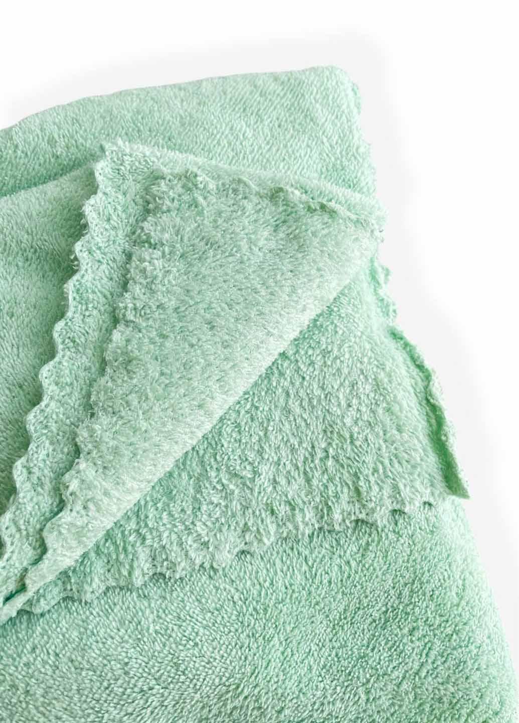 Комплект однотонных полотенец микрофибра 2 шт. (21-2) - фото 4