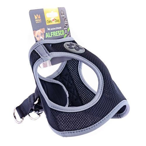 Шлея для собак GimDog Alfresco неопрен М 41-44 см Черный (80334104413)