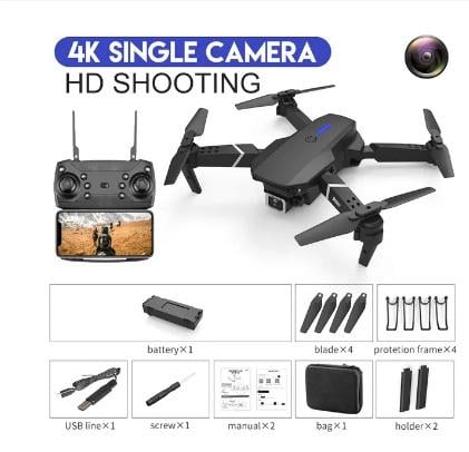 Дрон E88Pro RC Drone 4K Professinal - фото 6 Дрон E88Pro RC Drone 4K Professinal - фото 6