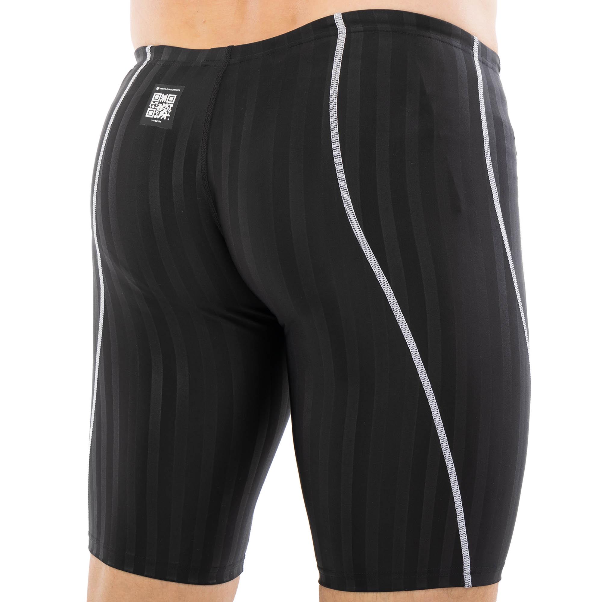 Плавки боксери чоловічі для плавання YINGFA 9102 XL Чорний/Сірий (9102_Черный-серый_XL_(165-170) - фото 4