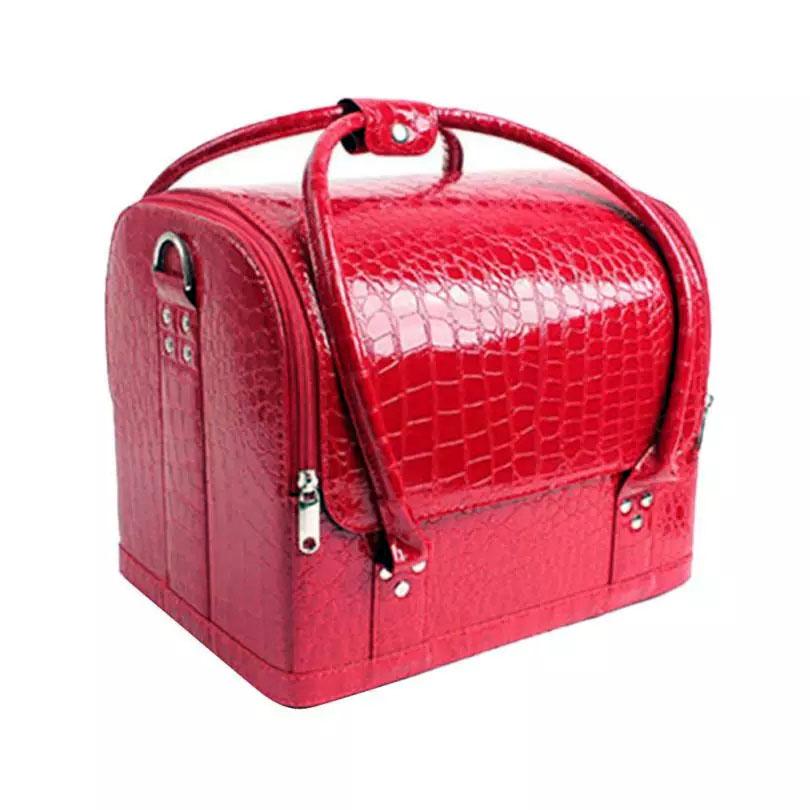 Бьюти кейс для косметики 30х26х23 см Red (JB12714)