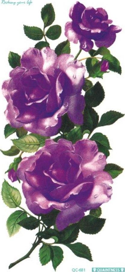 Временная водостойкая татуировка QC-681 наклейка 21x10 см (1399674987)