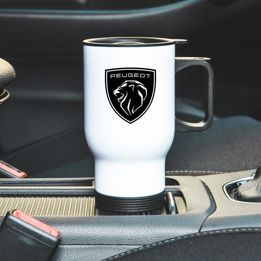 Термокружка автомобильная с логотипом Peugeot 450 мл Белый (22802311)